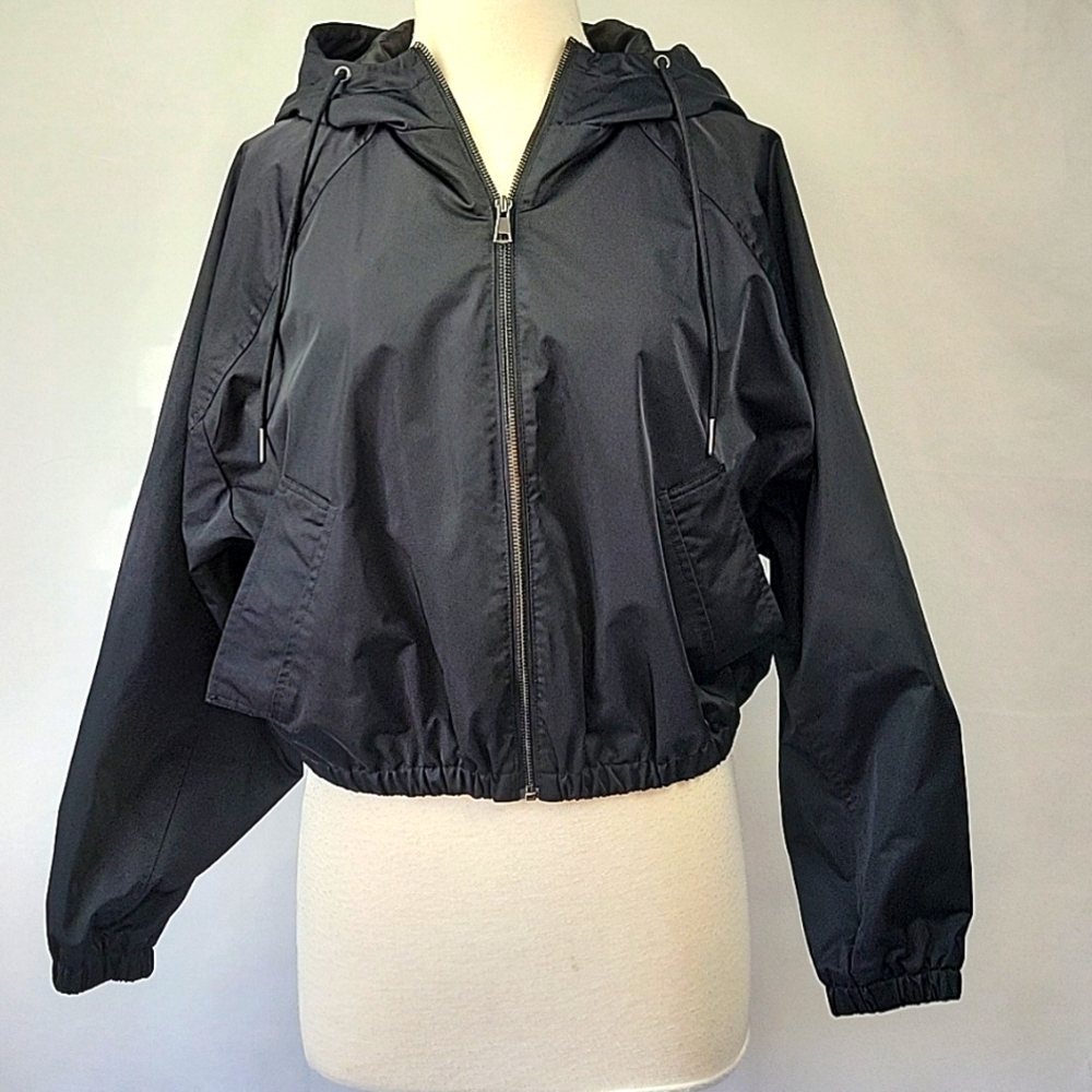 YPB Your Personal Best Hooded Windbreaker Black Size Medium - Picture 5 of 14